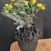 Light en Living Vaas deco Ø29x33 cm KYRAL keramiek mat zwart-glans zwart Sale