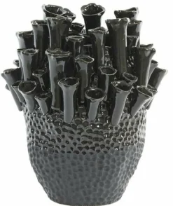 Light en Living Vaas deco Ø29x33 cm KYRAL keramiek mat zwart-glans zwart Sale