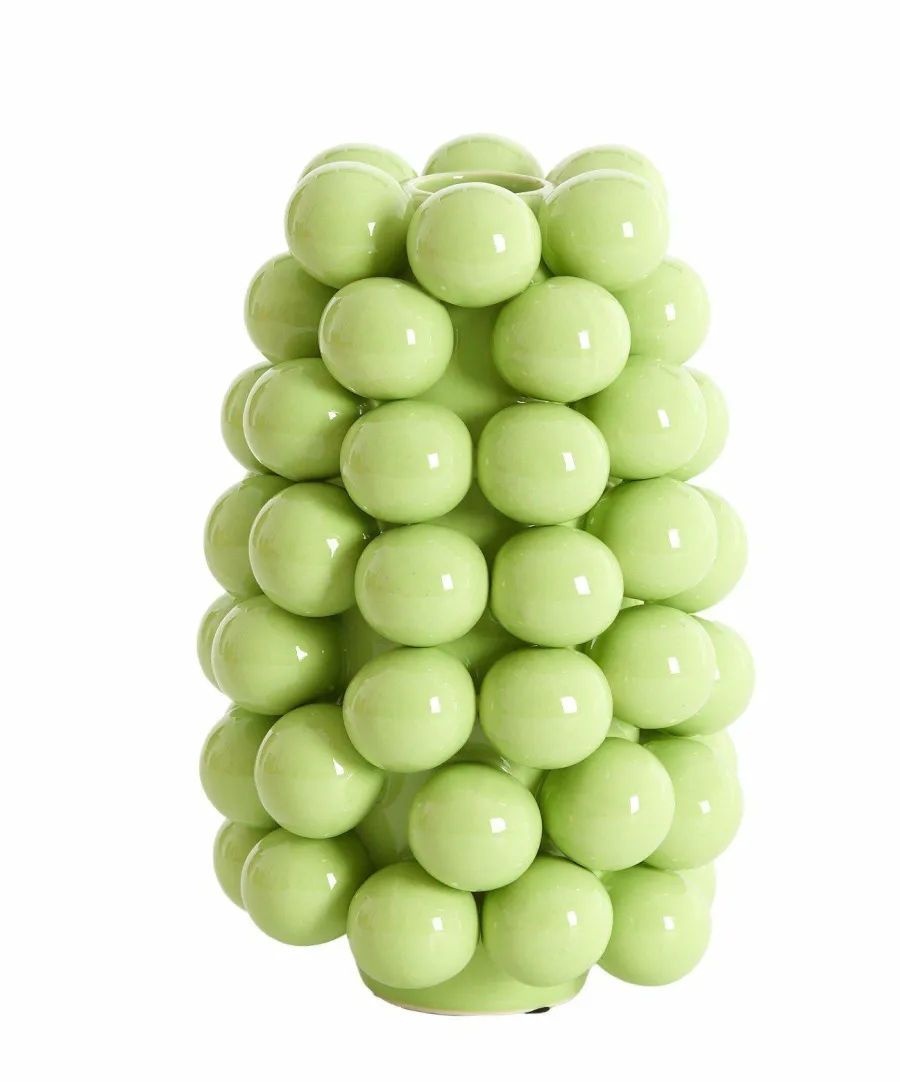 Light en Living Vaas deco Ø16X24 Cm BOYANG Keramiek Shiny Groen Online