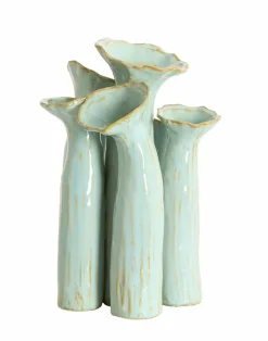 Light en Living Vaas deco 24x21x31 cm MISURINA paars-lichtblauw Clearance