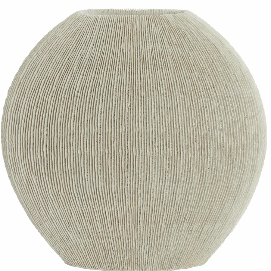 Light en Living Vaas deco 50x15x50 cm BUBIO creme Clearance