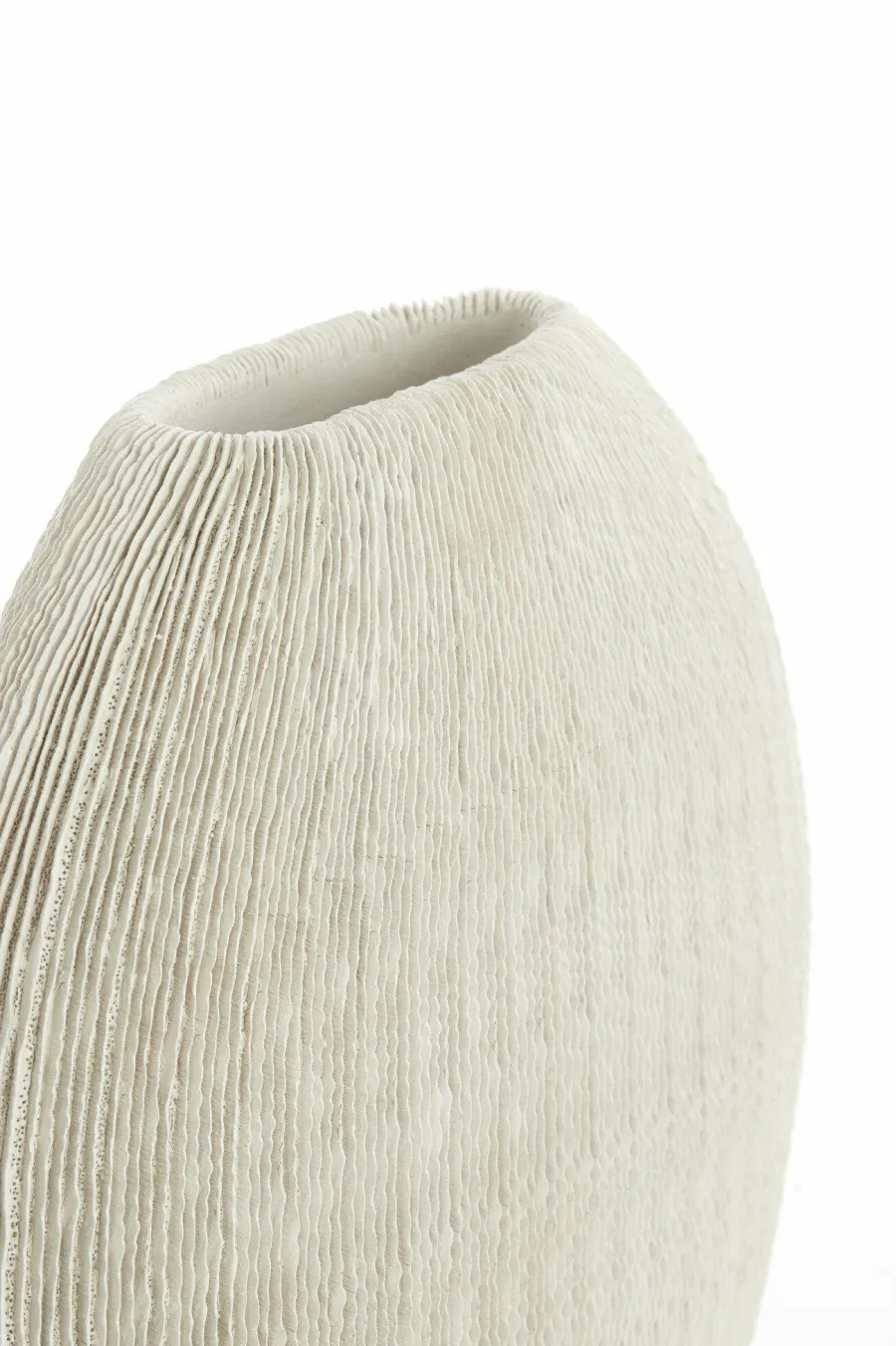 Light en Living Vaas deco 50x15x50 cm BUBIO creme Clearance