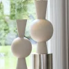 Light en Living Vaas deco Ø30x75 cm CHEDI mat licht grijs Sale