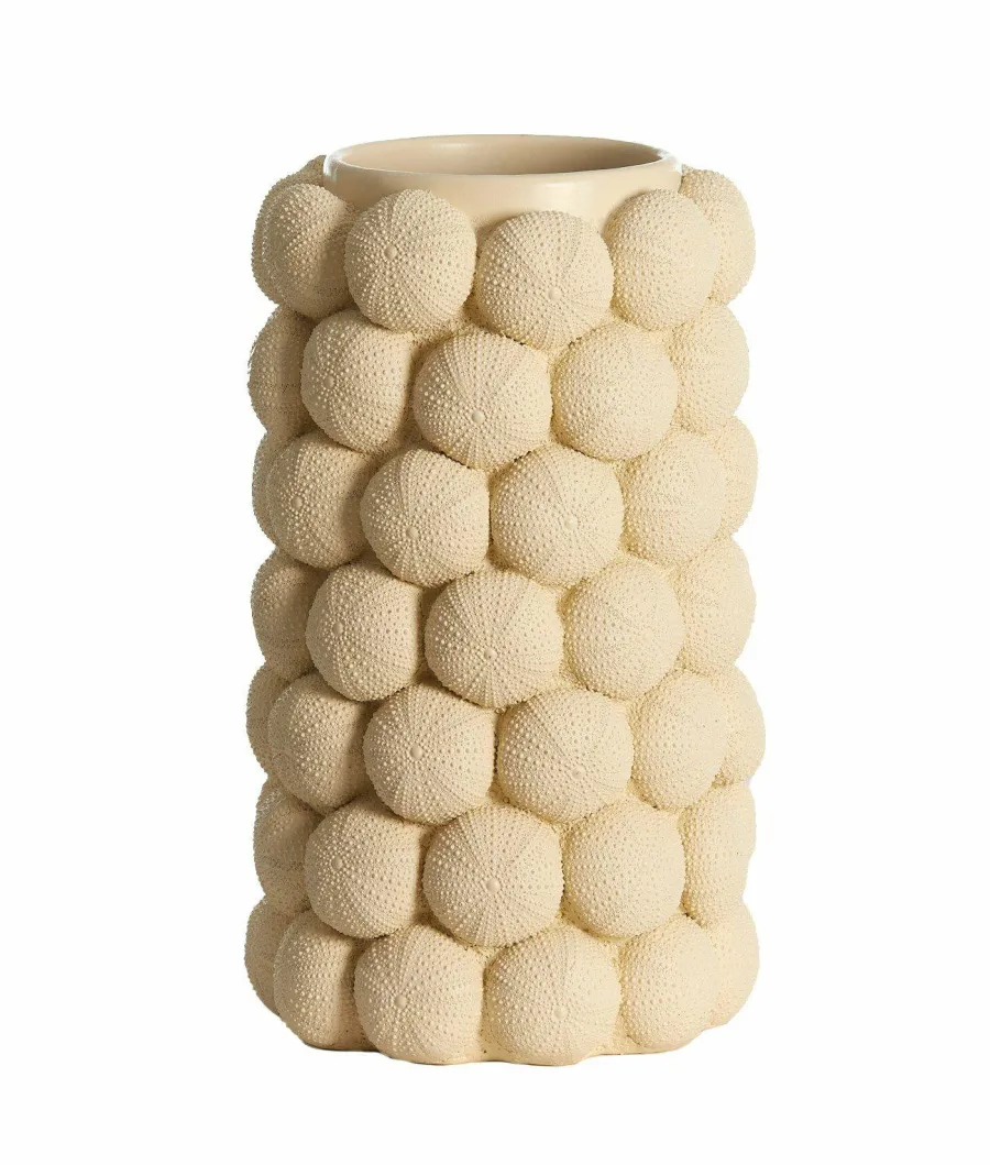 Light en Living Vaas deco Ø19X32,5 cm ZEEËGEL creme Sale