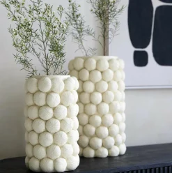 Light en Living Vaas deco Ø19X32,5 cm ZEEËGEL creme Sale