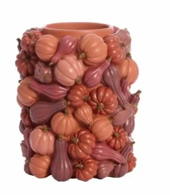 Light en Living Vaas deco Ø28x33 cm PUMPKIN rood Outlet