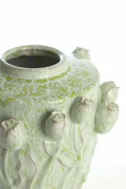Light en Living Vaas deco Ø32x32 cm JUANA keramiek mint groen