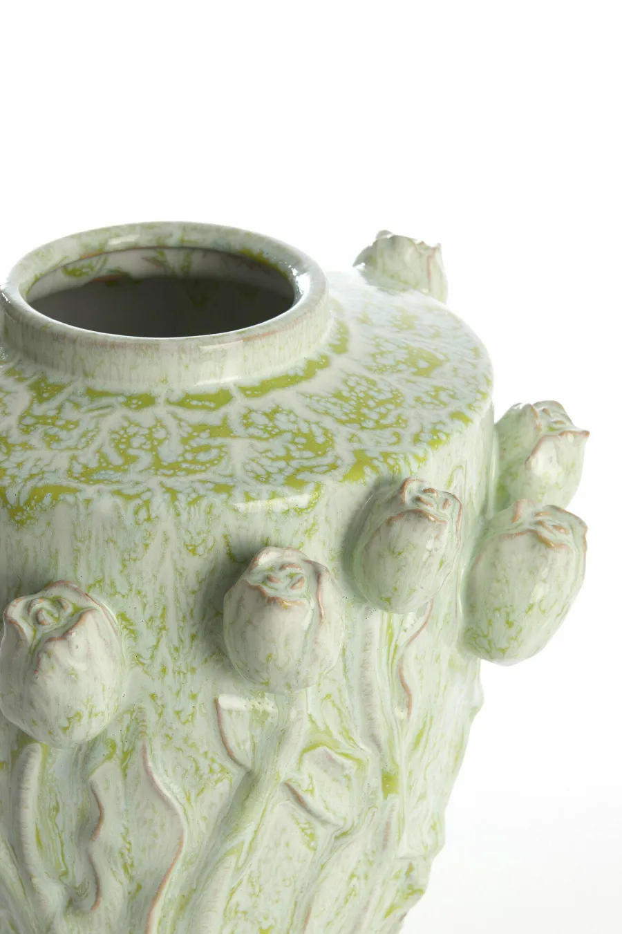 Light en Living Vaas deco Ø32x32 cm JUANA keramiek mint groen