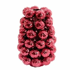 Light en Living Vaas deco Ø16x24,5 cm BUTANG keramiek metallic rood New