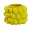 Light en Living Vaas deco Ø24,5x18 cm LEMON geel Discount