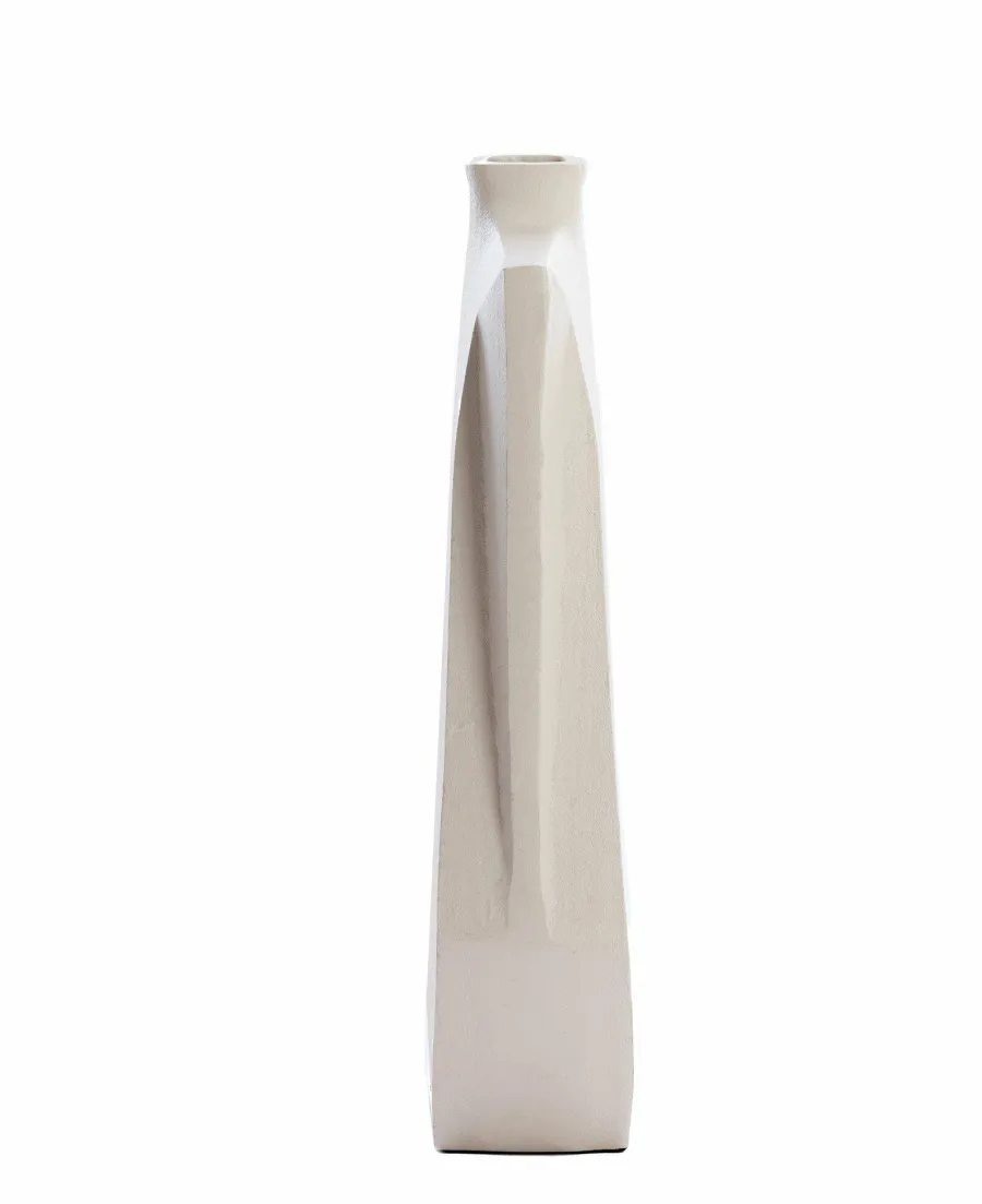 Light en Living Vaas deco 21x7,5x41 cm MAKAHA crème Best