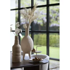 Light en Living Vaas deco Ø14,5x42 cm SESTO keramiek mat crème New