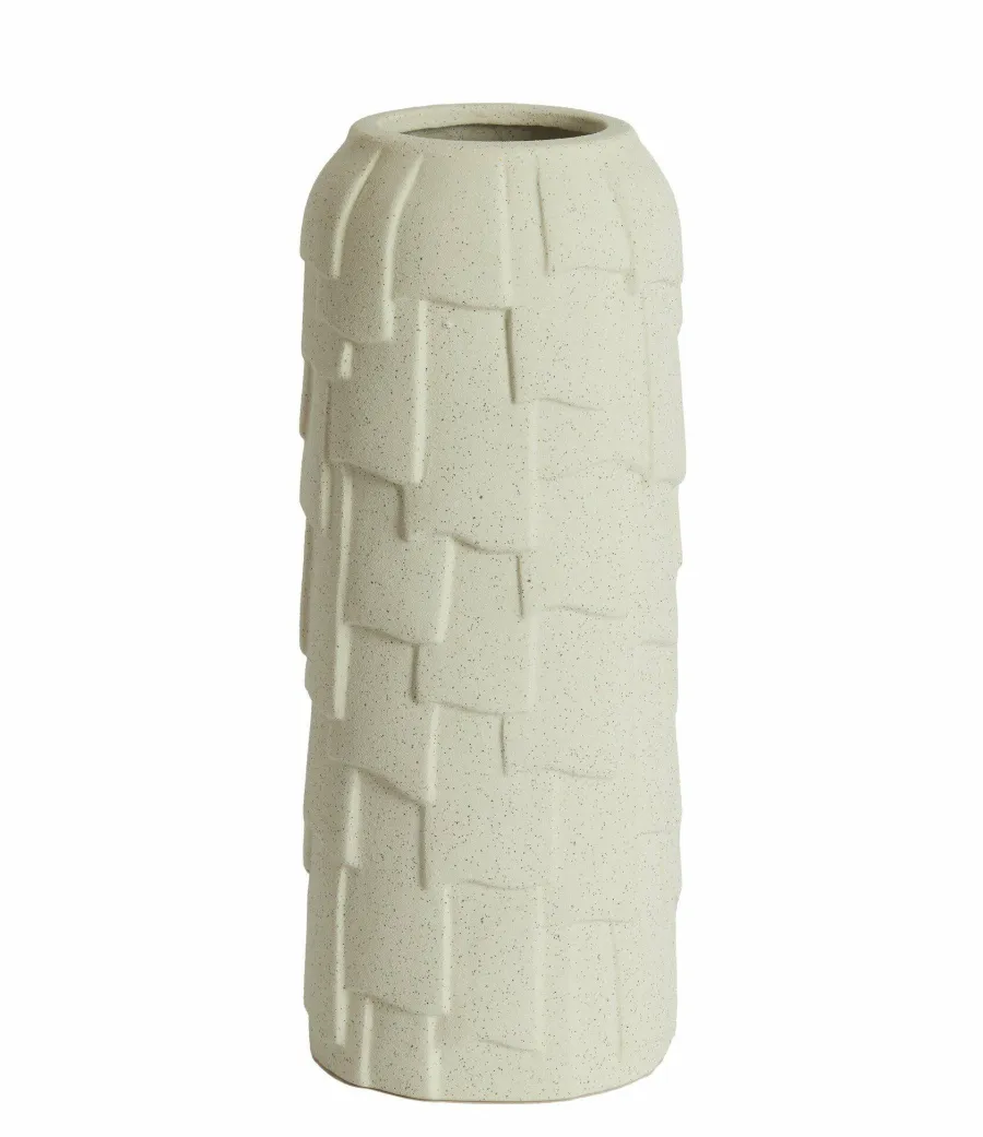 Light en Living Vaas deco Ø14x34,5 cm LEIMA keramiek mat crème Hot