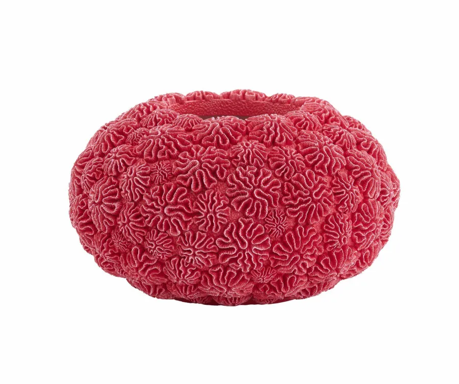 Light en Living Vaas Deco Ø37X21 Cm Coral Rood