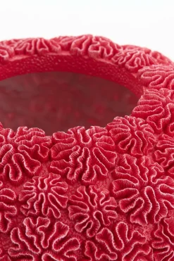 Light en Living Vaas Deco Ø37X21 Cm Coral Rood