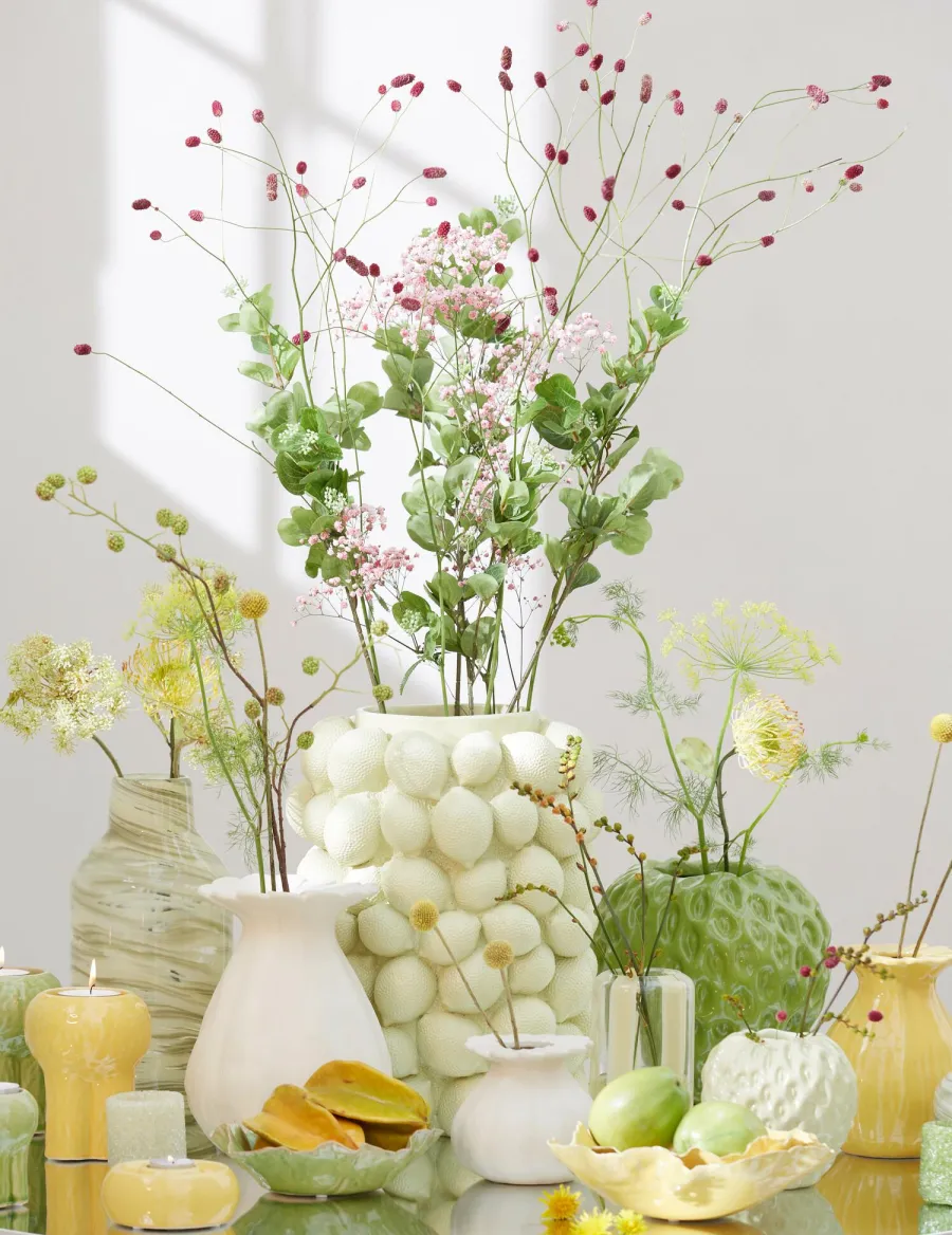 Light en Living Vaas INDIE glas groen - 2 maten Discount