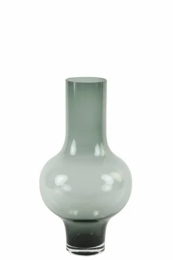 Light en Living Vaas KAELA glas grijs - 2 maten Clearance