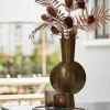 Light en Living Vaas KAVANDU antiek brons - 13,5 x 9 x 39,5 cm Clearance