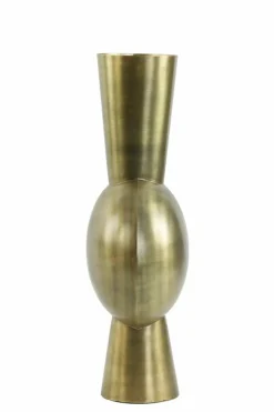 Light en Living Vaas KAVANDU antiek brons - 13,5 x 9 x 39,5 cm Clearance