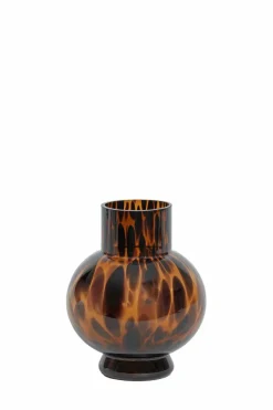 Light en Living Vaas NARRA glas bruin-donker bruin - Ø17,5x31 cm Online
