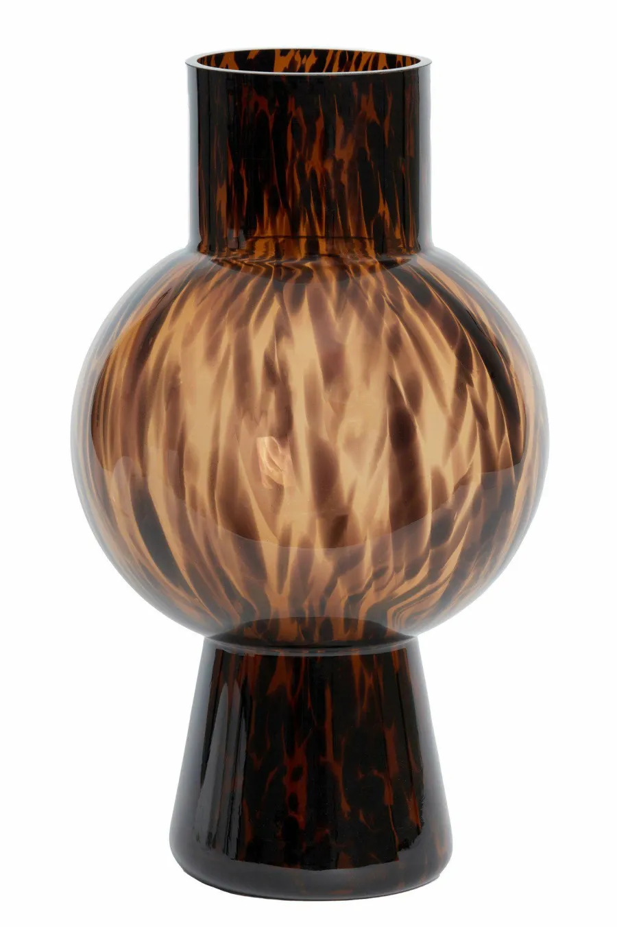 Light en Living Vaas NARRA glas bruin-donker bruin - Ø17,5x31 cm Online