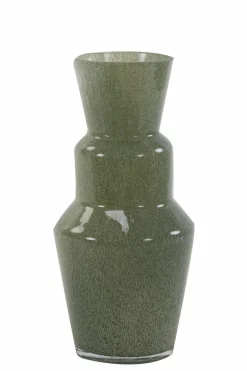Light en Living Vaas TROSMU glas grijs-groen - 2 maten Hot