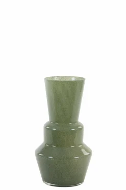 Light en Living Vaas TROSMU glas grijs-groen - 2 maten Hot