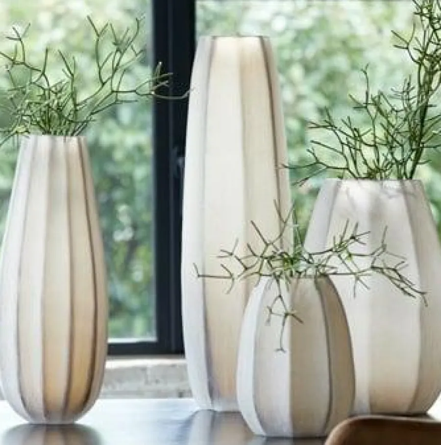 Light en Living Vaas Ø17,5x44,5 cm BRADLEY glas licht bruin Outlet