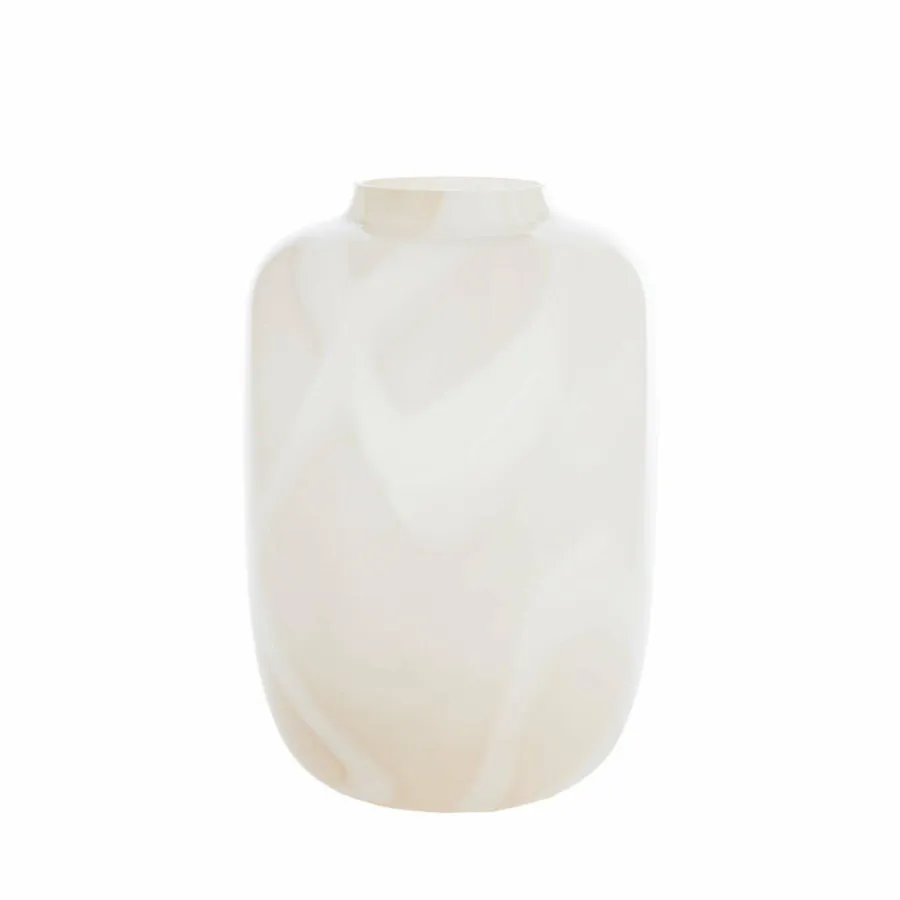Light en Living Vaas Ø34x50 cm KOBALA glas zand-crème