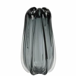 Light en Living Vaas Ø21x38 cm MURELA glas grijs Outlet