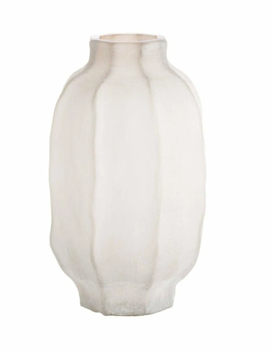 Light en Living Vaas Ø25x44,5 cm TEJEDA glas licht bruin