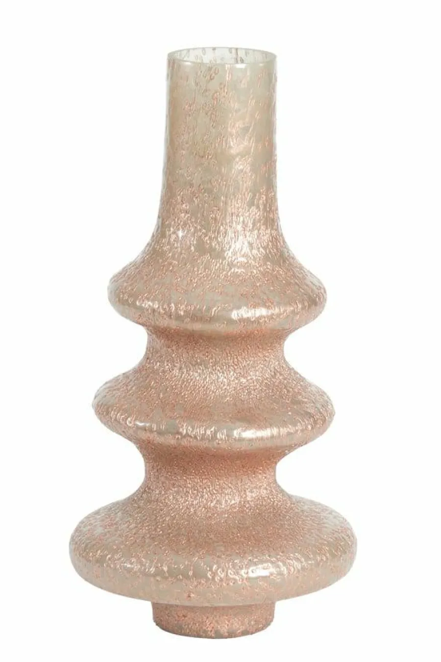 Light en Living Vaas Ø23x40 cm GWETA glas licht koper-koper
