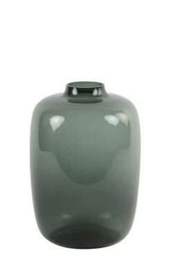 Light en Living Vaas Ø25x35 cm KEIRA glas grijs Outlet