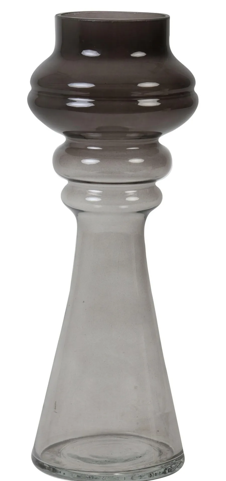 Light en Living Vaas Ø13x35 cm LAVON glas smoke grijs Discount
