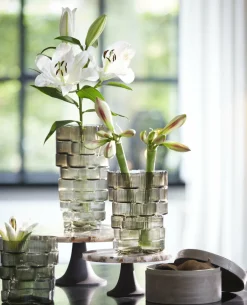 Light en Living Vaas Ø17x22 cm DOURO smoke glas Best