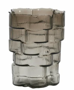 Light en Living Vaas Ø17x22 cm DOURO smoke glas Best