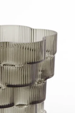 Light en Living Vaas Ø17x22 cm DOURO smoke glas Best