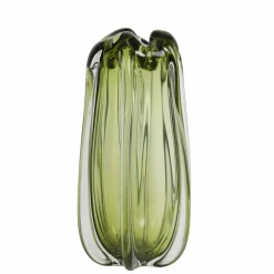 Light en Living Vaas Ø21x38 cm MURELA glas olijf groen Hot