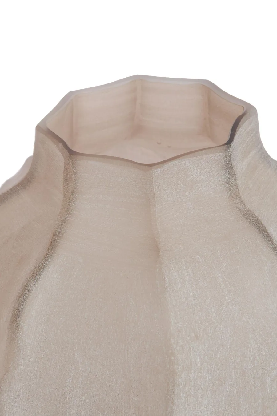 Light en Living Vaas Ø27X26 cm TEJEDA glas licht bruin Clearance