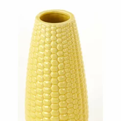 Light en Living Vaas Ø14x31 cm CORN keramiek geel Outlet