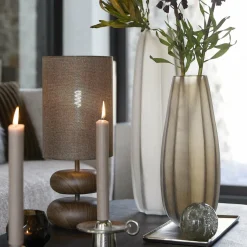 Light en Living Vaas Ø17x60 cm BRADLEY glas licht bruin Clearance