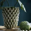 Light en Living Vaas Ø25,5x34 cm ZITA keramiek groen parelmoer New