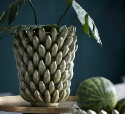 Light en Living Vaas Ø25,5x34 cm ZITA keramiek groen parelmoer New
