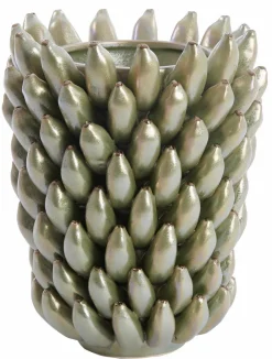 Light en Living Vaas Ø25,5x34 cm ZITA keramiek groen parelmoer New