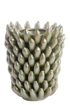 Light en Living Vaas Ø25,5x34 cm ZITA keramiek groen parelmoer New