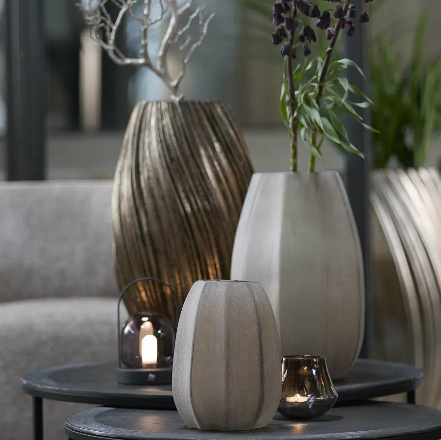 Light en Living Vaas Ø17x23,5 cm BRADLEY glas licht bruin Hot