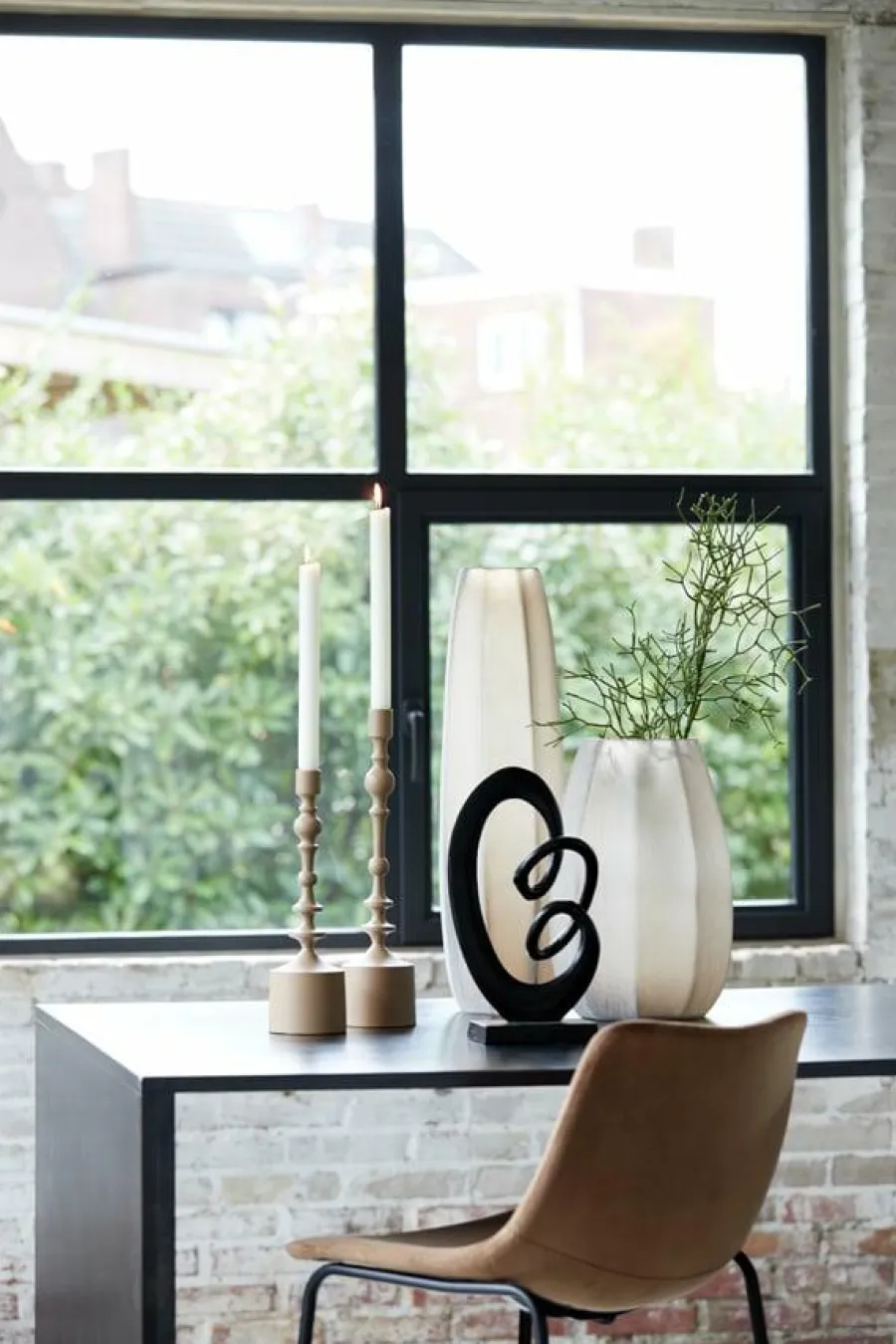 Light en Living Vaas Ø17x23,5 cm BRADLEY glas licht bruin Hot