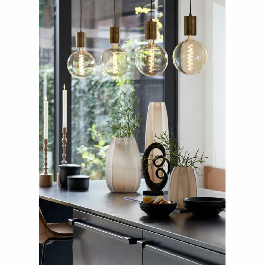 Light en Living Vaas Ø17x23,5 cm BRADLEY glas licht bruin Hot