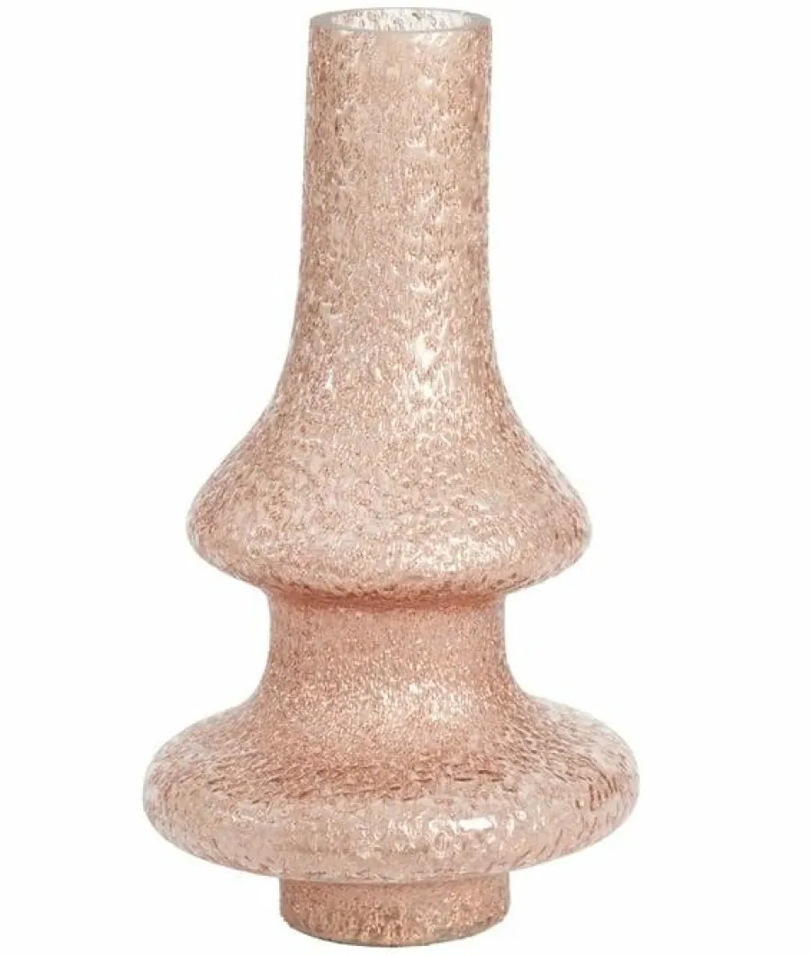 Light en Living Vaas Ø20x34 cm GWETA glas donker koper-koper Discount