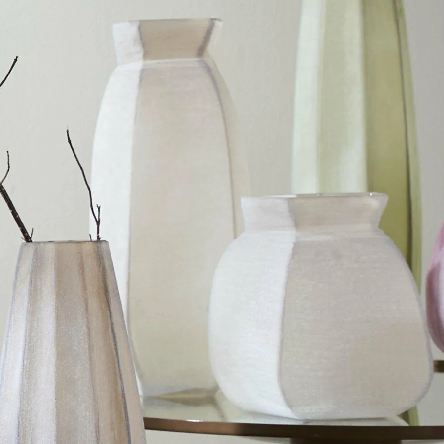 Light en Living Vaas 24,5x22,5x50,5 cm VELIKO glas bruin Best